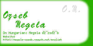 ozseb megela business card